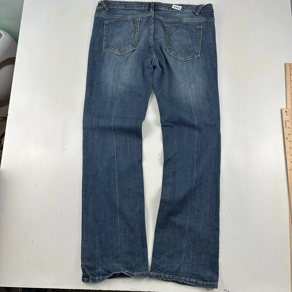 Y2K Vigoss The Jagger Boot Cut Jeans Medium‎ Blue Womne 32 X 33 Cotton Stretch